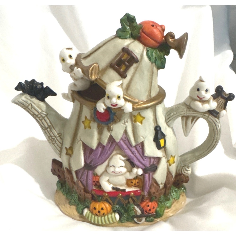 Decorative‎ Teapot Figurine Haunted House Whimsical Decor